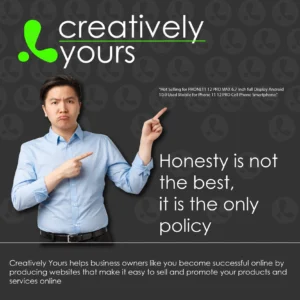Product Sales - Honesty is the best policy, Creatively Yours website design Kettering and Great Yarmouth