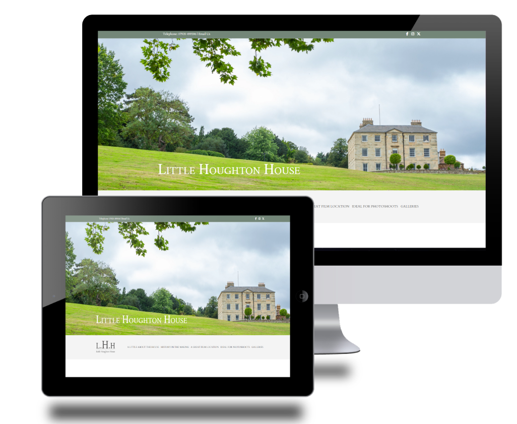 Little Houghton House website design from Creatively Yours