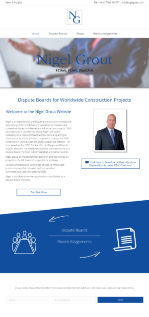 Nigel Grout Brochure website from Creatively yours Website design Great Yarmouth and Kettering Nigel Grout Brochure website from Creatively yours Website design Great Yarmouth and Kettering